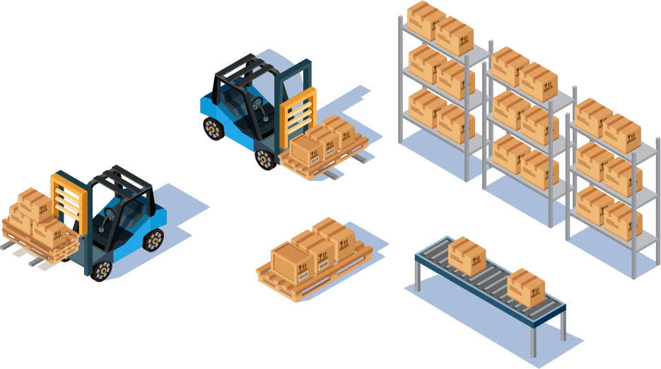 倉庫内イラスト